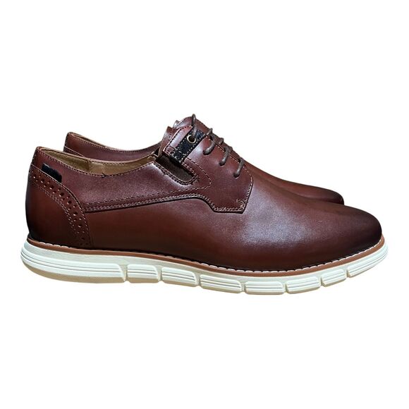 BRUNO MARC NEW YORK Shoes Mens 13 Purpose Brown Leather Oxford Dress - Picture 13 of 13